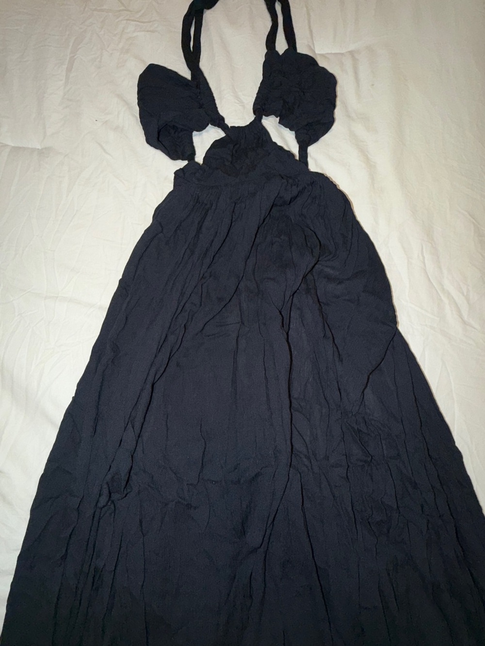 Free People Issa Convertible Maxi Dress Navy Blue XS - Picture 4 of 4